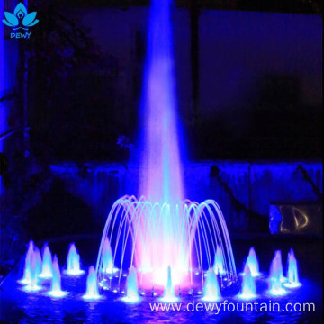 garden pool decoration laminar water fountain jet light